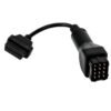 Diagnostic Adapter, Diagnostic Cable OBD2 Connector 12 Pin to 16 Pin Adapter Car Accessories Extension Fit for Renault