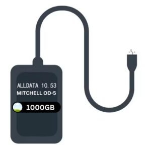 Alldata 10.53 Offline Automobile Repair Diagram Software with ITB Hard Disk Mitchel OnDemand 5 Many More Data