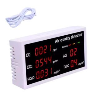 Air Quality Digital Meter Sensor Tester Detector Monitor HCHO CO2 Indoor