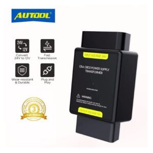 Autool Trucks OBD2 Adapter 24V to 12V OBD Power Supply Converter Input Voltage 24V to Output Voltage 12V OBD Adapter Connector For HD Vehicle Diagnostic