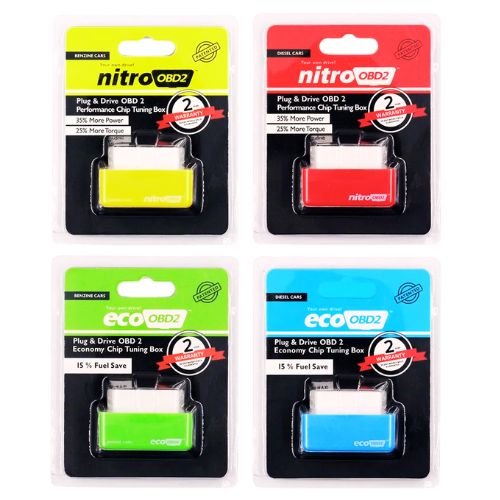 Eco Nitro OBD2 Chip Tuning Box Benzine Diesel EcoOBD2 Save Fuel Nitro OBD2 More Power Super OBD2 Reset Button