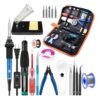 Electric Soldering Iron Kit 21-in-1 60W Adjustable Temperature Soldering Pu Bag