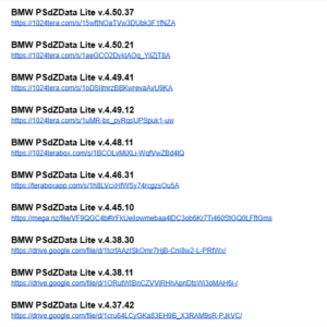 Free BMW PSdZData Lite Download