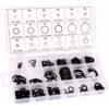O-Ring Assortment Kit 18 Sizes Sealing Gasket Washer 225 Pieces Rubber Assortment Set for Automobile Electronic Plumbing General Repair Replacement Car AC