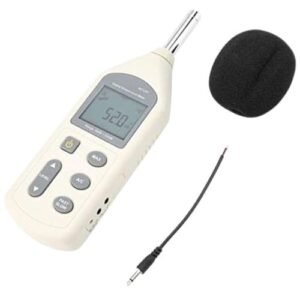 Sound Level Meter, Lightweight Digital LCD Sound Level Meter Noise Tester Decibel Measurement fFor Measuring the Sound Level of Room Metro Library