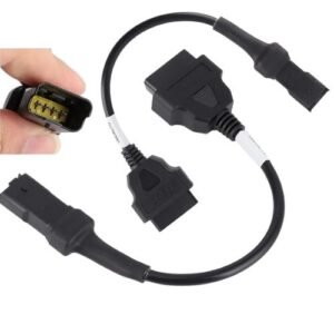 Multi-Function Black for Ducati Panigale Fit Multistrada 1200 2010‑2014 AMFSON OBD2 Diagnostic Connector, Diagnostic 4 Pin OBD2, Professional High Performance