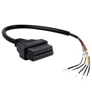 High-Quality OBDII 16 Pin Female Connector Tester Cable for K + CAN K Line Jumper Cable Universal Pigtail DIY Mobley Adapter