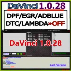 Newest Davinci 1.0.28 pro dpf egr flaps adblue off softwere chipTtunning remapping davinci remap