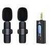 K35 Wireless Lavalier Dual Microphone 3.5mm Studio Gaming For iPhone, Type-C, PC Professional Microphone Live Streaming Cellphone