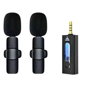 K35 Wireless Lavalier Dual Microphone 3.5mm Studio Gaming For iPhone, Type-C, PC Professional Microphone Live Streaming Cellphone