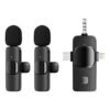 LEVELER MIC 3 in 1 Wireless Lavalier Microphone for iPhone iPad Type-C Smartphone Computer Camera Plug and Play Intelligent Noise Reduction Mini Mic for Vlog YouTube TikTok Live Streaming MIC- 2
