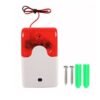 Strobe Siren Red Light Sound Flash Buzzer Siren DC9 to 12V Home Security Alarm System Electric Security Siren 110dB