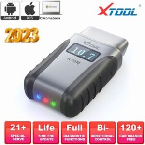 Xtool AnyScan A30M OBD2 Diagnostic Tools for Android/IOS/Chromebook Bluetooth Scanner Car Code Read/Reset Bi-directional Control Scan Tool Life Time Free Update