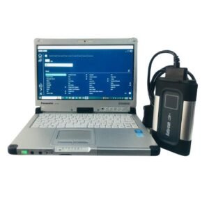 Autocom Car & Trucks Diagnostic Scan Tool Life Time Free Latest 2021.11 Delphis 2021.10b DS150 CDP Diagnostic Tool with Panasonic CF-C2 Industrial Used Laptop Set