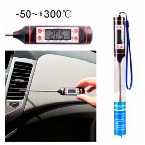 TP101 Car Air Conditioning Cooling Tester Outlet Needle Type LCD Digital Gauge Check Thermometer Range Minus 50 to Zero Above 300 Degree