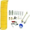 20Pc Air Compressor Fittings Kit Air Blow Gun Horse Pneumatic Accessory Set