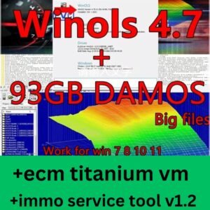 Latest WinOls 4.7+ 93GB WINOLS Damos Pack 2020-2021-2022 Chip Tuning OLS Total Size 93 GB free Support installation