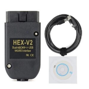 Hex-V2 Vag Com VCDS HEX USB Interface FOR Vw Audi Skoda Seat Unlimited VINs Year-1996-2023 Dubai UAE