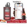 ThinkDiag 2.0 Obd2 Car Diagnostic Tool All Software 1 Year Free Update Auto Diagnostic Tool Support CAN FD ECU Coding Active Test 16 Reset OBD Scanner