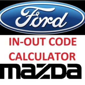 Ford and Mazda Outcode Incode Calculator Software